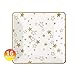 Vland Party Supplies by Gold Star pattern – Disposable Paper Dinnerware Set for 16 Guests – Fancy Design for Party and Celebration – 16 Plates, 16 Cups, 20 Napkins, and 20 Straws