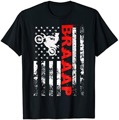 Vintage Grunge Distressed American Flag ShirtsBraaap Vintage USA American Flag Tee Shirt T-Shirt