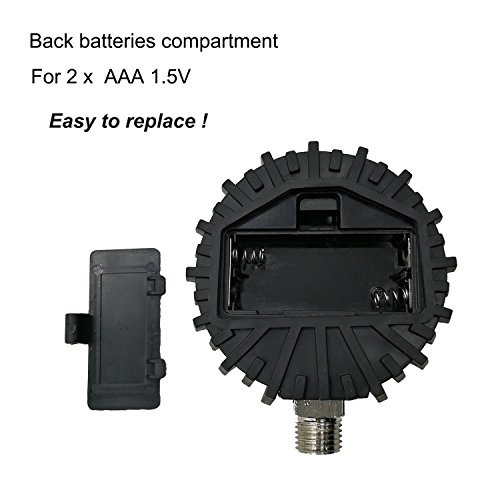 Digital Low Pressure Gauge with 1/4'' NPT Bottom Connector and Rubber