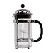 French Press Coffee Maker Pot Carafe and Presser Plus Bonus Metal Scoop/Bag Clip, Java Spoon and 4 Stainless Steel Filter Screens | Double Filtration Plunger | Value Bundle by Chef Amore | 1 Liter