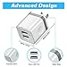 X-EDITION USB Wall Charger, 3-Pack 2.1Amp Dual Port Power Adapter USB Plug Charger Charging Block Cube Compatible with iPhone Xs Max XR X 8 7 6 Plus 5S, Samsung, LG, HTC, Moto, Kindle, Android Phone