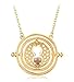 Harry Potter Time-Turner Hourglass Pendant Necklace 18K Gold Plated/Tone