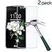 [2 Pack] LG K7 Screen Protector, NOKEA [Tempered Glass] with [9H Hardness] [Crystal Clear] [Easy Bubble-Free Installation] [Scratch Resist] (for LG K7)