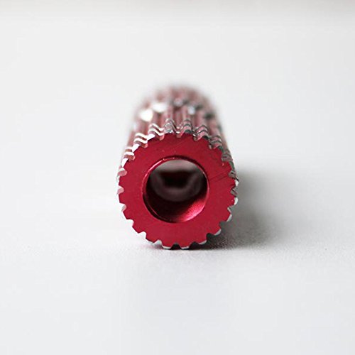 2x Premium Mini Red Metal Alloy Kid-Sized Foot Pegs Fits Most Regular BMX Trick Mountain Bicycles (2.67in Long, 0.35in Diameter Hole, 0.75in Wide)