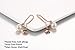 Pearl Dangle Earrings Women Dangle Drop Pearl Earrings Sterling Silver Pearl Earrings for Women,Rose Gold Pearl Drop Earrings (Rose gold-white pearl)