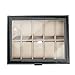 CE Compass 20 Grid Slots Watch Jewelry Display Case Organizer Gift Box Storage Synthetic Leather