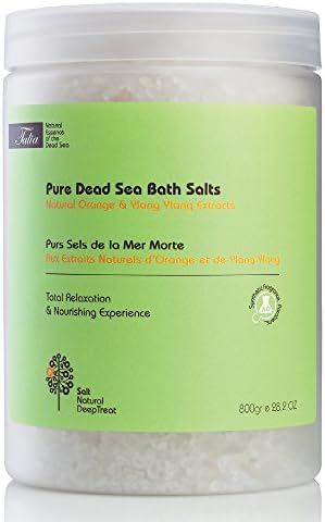Talia Skin Care Pure Dead Sea Bath Salts - Natural Orange &amp; Ylang-Ylang Extracts, All Skin Types