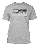 Black American Flag Made With Guns Men's T-shirt