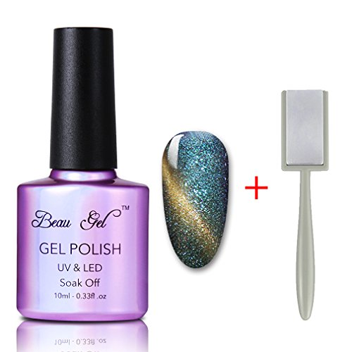 Beau Gel Soak off UV LED Magnetic Gel Nail Polish Creative 3D Cat Eye Effect Chameleon Color Changing Nail Lacquers DIY Nail Salon 10ml + Free Magnet Stick Beau Gel Soak off UV LED Magnetic Gel Nail Polish Creative 3D Cat Eye Effect Chameleon Color Changing Nail Lacquers DIY Nail Salon 10ml + Free Magnet Stick