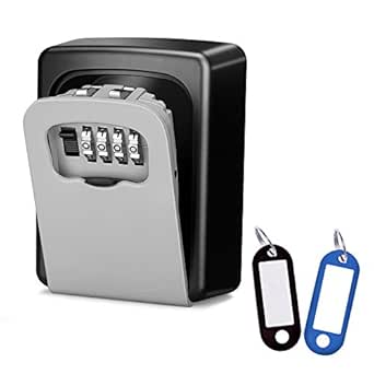 Wonyered Caja de Seguridad Cerradura Fuerte con 4 ...