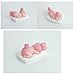 FLYPARTY Children's Birthday Candles with Greeting Card,Handmade Adorable Sleeping Baby Birthday Baby Shower Cake Topper Candle, Wedding Festival Party Favors Decorations (Pink Girl)