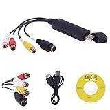 YXGOOD EasyCAP Audio Video USB Video Capture Card VHS VCR TV to DVD Converter Adapter