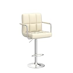Yaheetech Bar Stools Set of 2, PU Leather