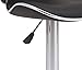 Vogue Furniture Direct Adjustable Height Swivel Barstools with Footrest, Black (Set of 2) VF1581046-2