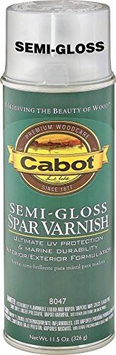 Cabot 144.0008047.076 Interior Semi Gloss Spar Varnish Spray - 11.5-Ounce Can