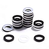 itorange Outdoor Garden Hose Washers Gasket 40-Piece Combo Pack Black & Clear. Made from Soft Silicone (Better Sealing Than Rubber),Used for Washing Machine Hot Water.
