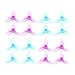 BETAFPV 16pcs 31mm 3-Blade Props 0.8mm Sharft Hole Tri-Blade Propeller Transparent Pink and Blue with Removal Tool for Tiny Whoop Quad