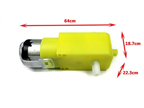 AutoEC 4pcs DC Gear Motor for Smart Car Robot - Thumbnail 4