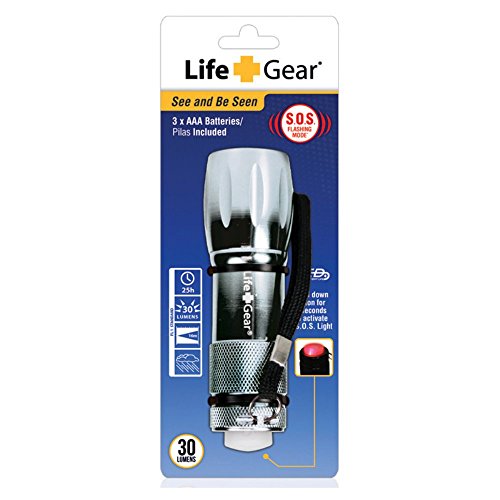 Life Gear 2 IN 1 Mini Max LED Flashlight with Red Tail Emergency ...