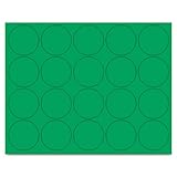 MasterVision - Interchangeable Magnetic Characters, Circles, Green, 3/4