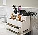 Stock Your Home Hair Care Organizer - Blow Dryer Holder - Hair Styling Station - Bathroom Vanity Countertop Organizer for Curling Iron, Flat Iron, Hair Tools and Beauty Accessories, White
