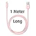 CellBee 3 Pack Apple Certified Charger- Super Fast Charging - Thick Cord - 3 ft -1 meter (Pink)