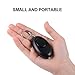 2 Pack ANRUI 120dB Emergency Personal Alarm Keychain with LED Flashlight, for Elderly / Women / Kids (Black)