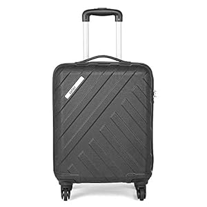 Safari RAY Polycarbonate 53 cms Black Hardsided Cabin Luggage (RAY 53 4W Black)
