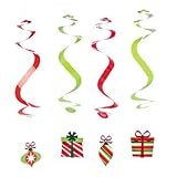 12 Christmas Dangling Swirls
