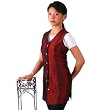 JMT Beauty Sleeveless Burgundy Salon Smock (S (6))