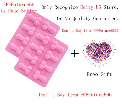 image for Ucity 2 Pack Bachelorette Party Molds - Candy Chocolate Mold Silicone 