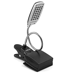Daffodil ULT300 - USB and Battery Powered Desk Light - Clamp a Lamp to your Headboard, Table or Music Stand