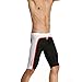 BALEAF Men's Splice Jammer Fashion Swimsuit Color Black White Size M