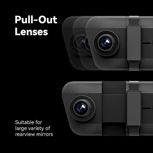 Pelsee P10 Pro 10" 4K Mirror Dash Cam, Rear View Mirror Camera Smart Driving Assistant w/ADAS