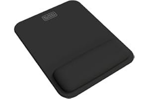 BLACK+DECKER Ergonomic Mouse Pad Wrist Support - Comfortable Mouse Pad Wrist Rest - Wrist Relief Gel Mousepad - Non-Slip Base Aesthetic Mousepad for Gaming, Home, Office - Perfect for Computer, Laptop