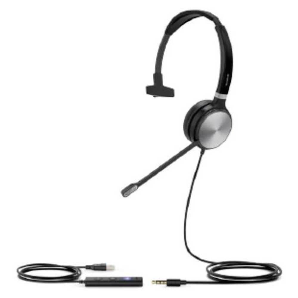 Yealink UH36 Mono Teams Casque Avec fil Arceau Bureau/Centre d'appels USB Type-A Noir, Argent