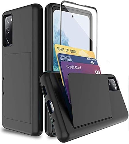 Screen Protector Galaxy S20 Case With Card Holder Phone Case For