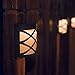 [Warm Light] Solar Light for Wall, Porch, Garden, Fence, Path; Sun Powered Outdoor Patio Deck Yard lamp, Dusk to Dawn Sensor, 2 Pack