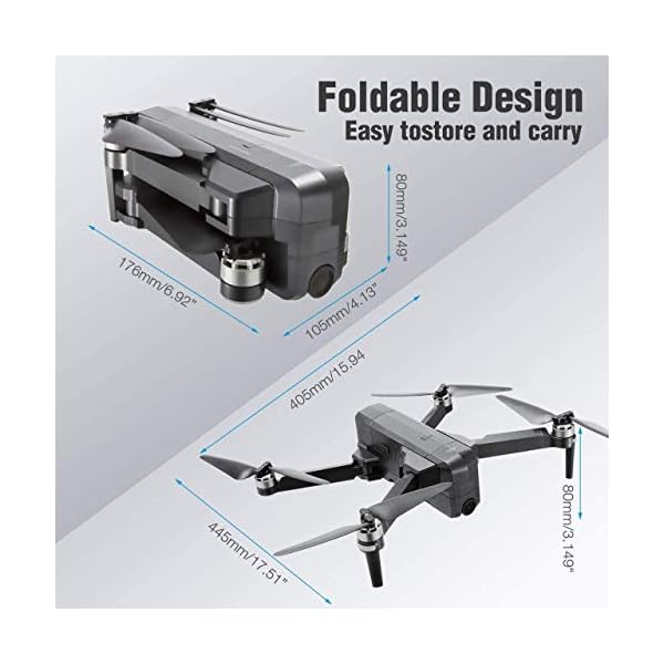 F11 4K PRO GPS Drone, Taotuo 5G WiFi FPV Drone with 4K HD Camera, 2-Axis Gimbal and Brushless Motor, Foldable RC… – Bild 8