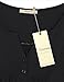 Bebonnie Womens Blouses, Womans Henley Tunic Lightweight Ladies Shirt Short Sleeve Tee Black XXXL