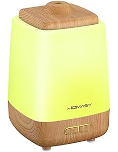 Homasy Night Light Aroma Essential Oil Diffuser, 200ml...