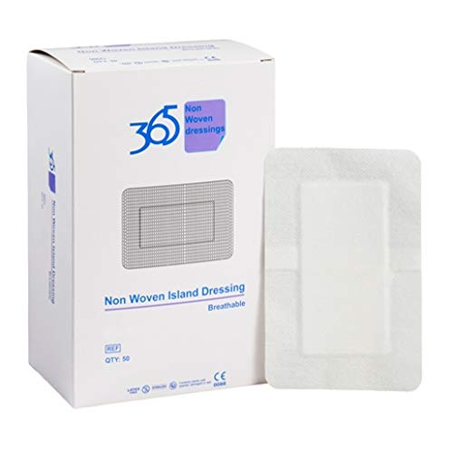 365 Non Woven breathable Island Dressing 10cm x 10cm (x 50 dressings)