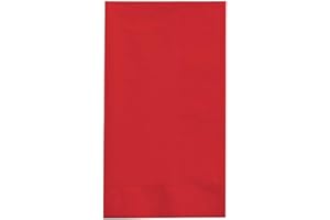Creative Converting 50-Count Touch of Color Paper Dinner Napkins, Classic Red