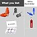 EarJoy Ear Plugs Noise Reduction, for Sleeping Swimming Musicians, Noise Cancelling earplugs, for Sleep Concert Sound Blocking Shooting, Silicone Base.