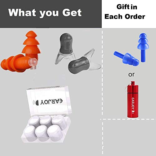 EarJoy Ear Plugs Noise Reduction, for Sleeping Swimming Musicians