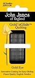 John James Gold'n Glide Quilting Needles-Size 9