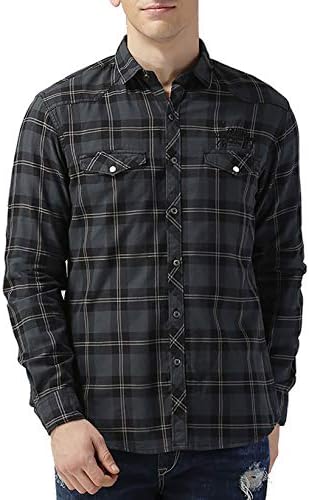 RODID Men's Checkered Casual Shirt