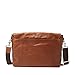 Fossil Graham East West Leather Cognac Messenger Bag, Cognac