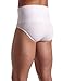 2(X)IST Men's High Waist Shapewear Form Contour Pouch Brief, White, Medium