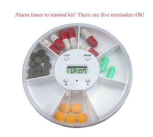 NPLE--Electric medicine drug case New Pill alarm timer storage box Reminder portable